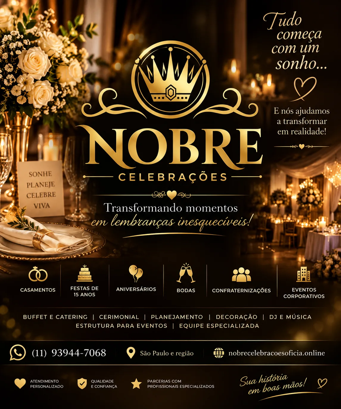 Nobre Celebrações — Buffet / Catering em São Paulo