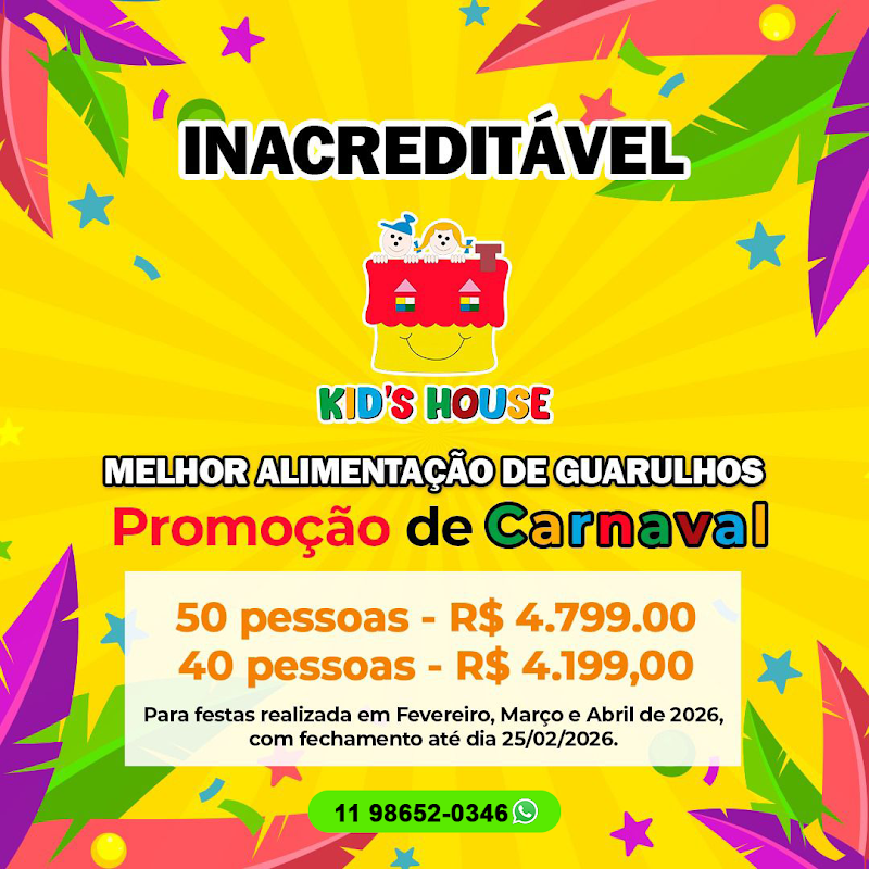 KID'S HOUSE BUFFET — Salão de Festas em Guarulhos