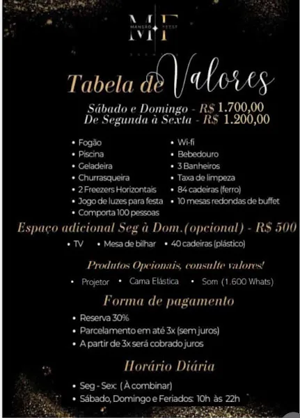 MANSÃO FEEST- Espaço de Eventos em São Paulo- SP — Salão de Festas em São Paulo